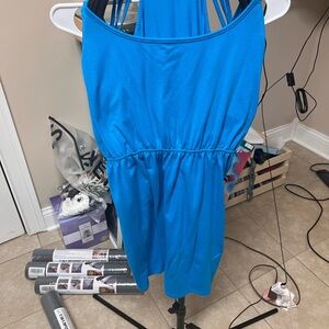Vibrant Blue Halter Dress